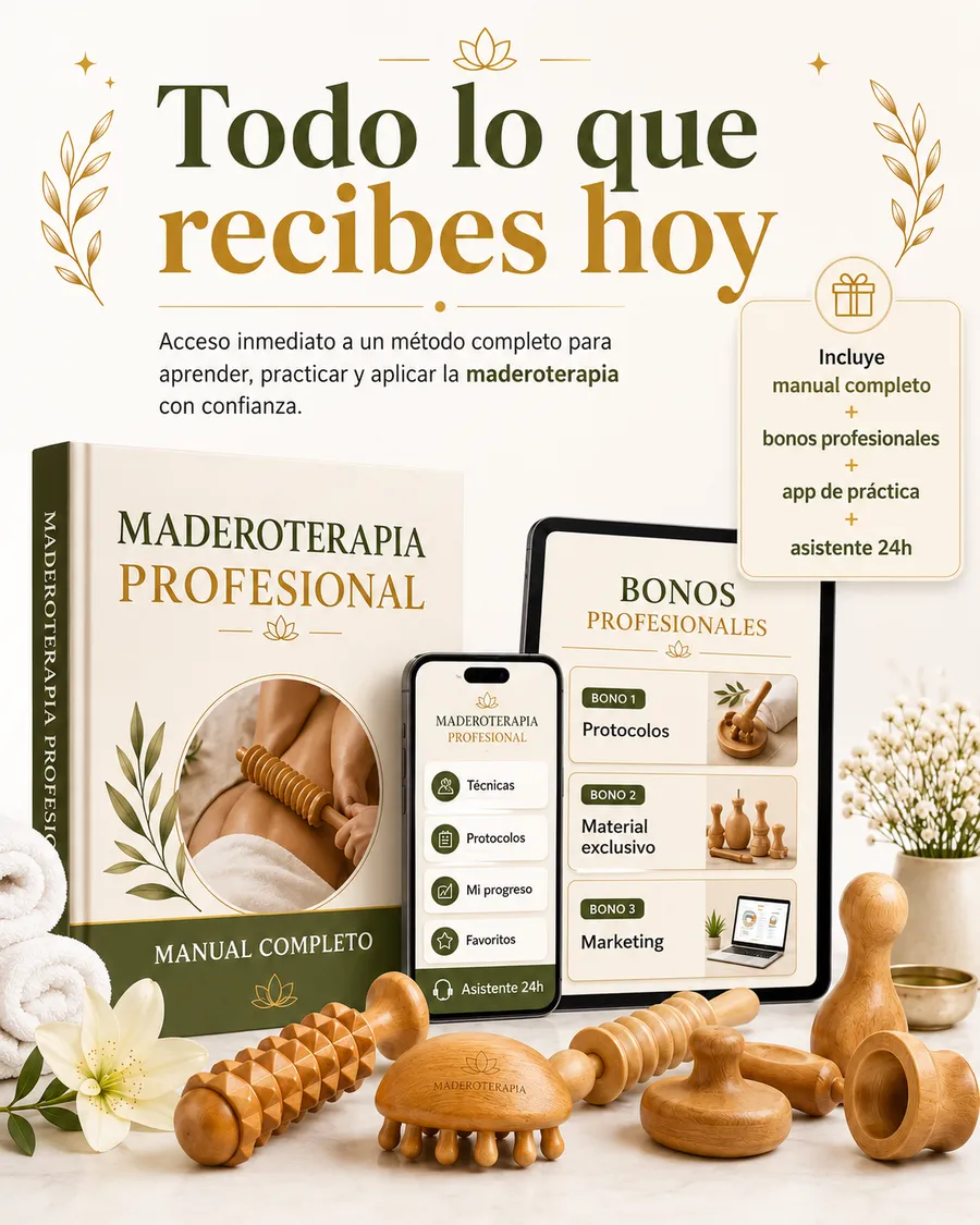 Todo lo que recibes con la formación de maderoterapia
