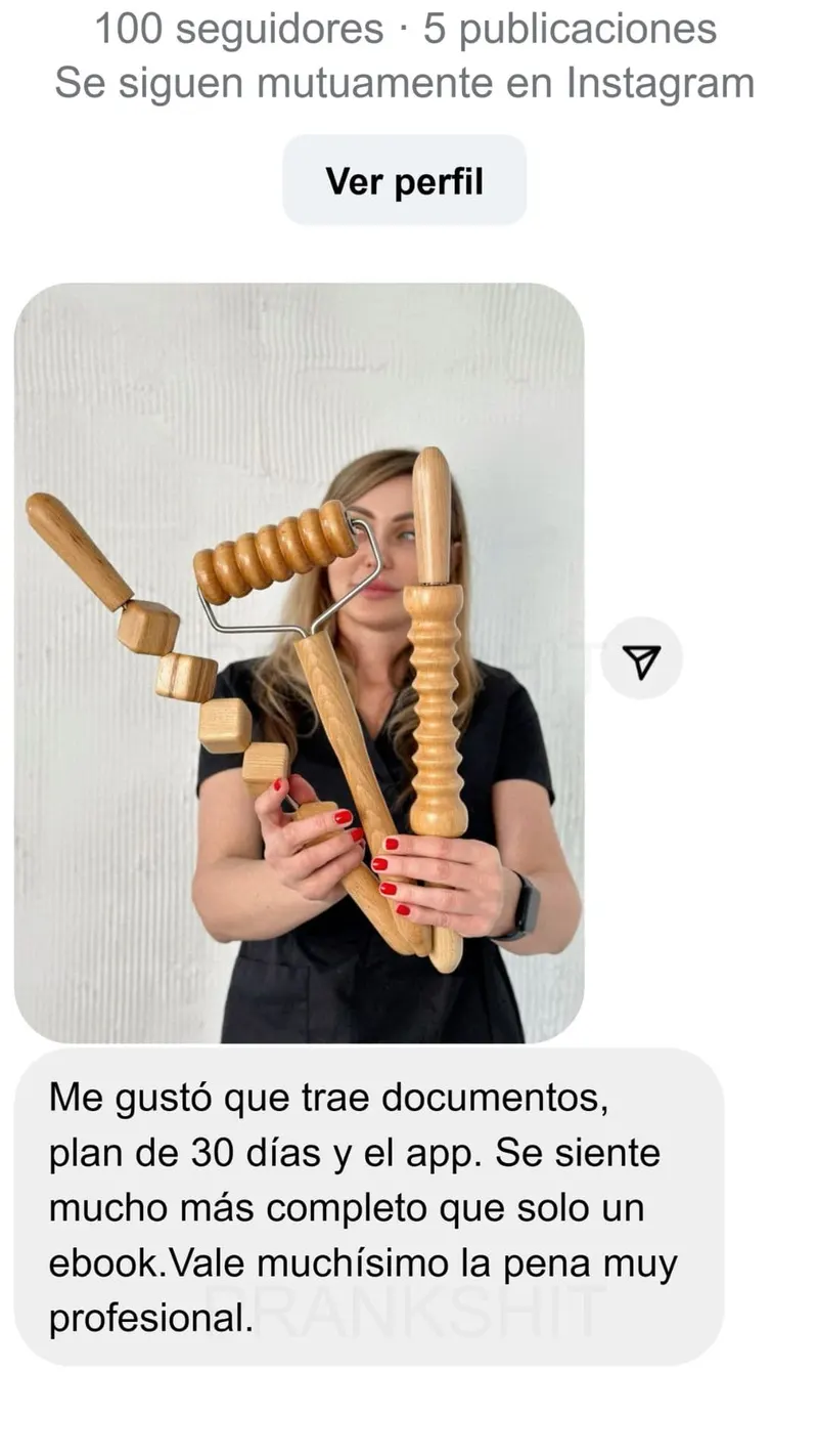 Testimonio de alumna de maderoterapia